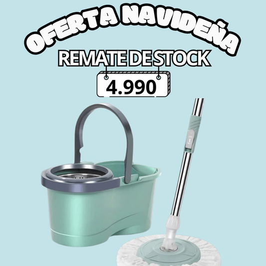 Mopa Giratoria + Balde | Oferta Navideña